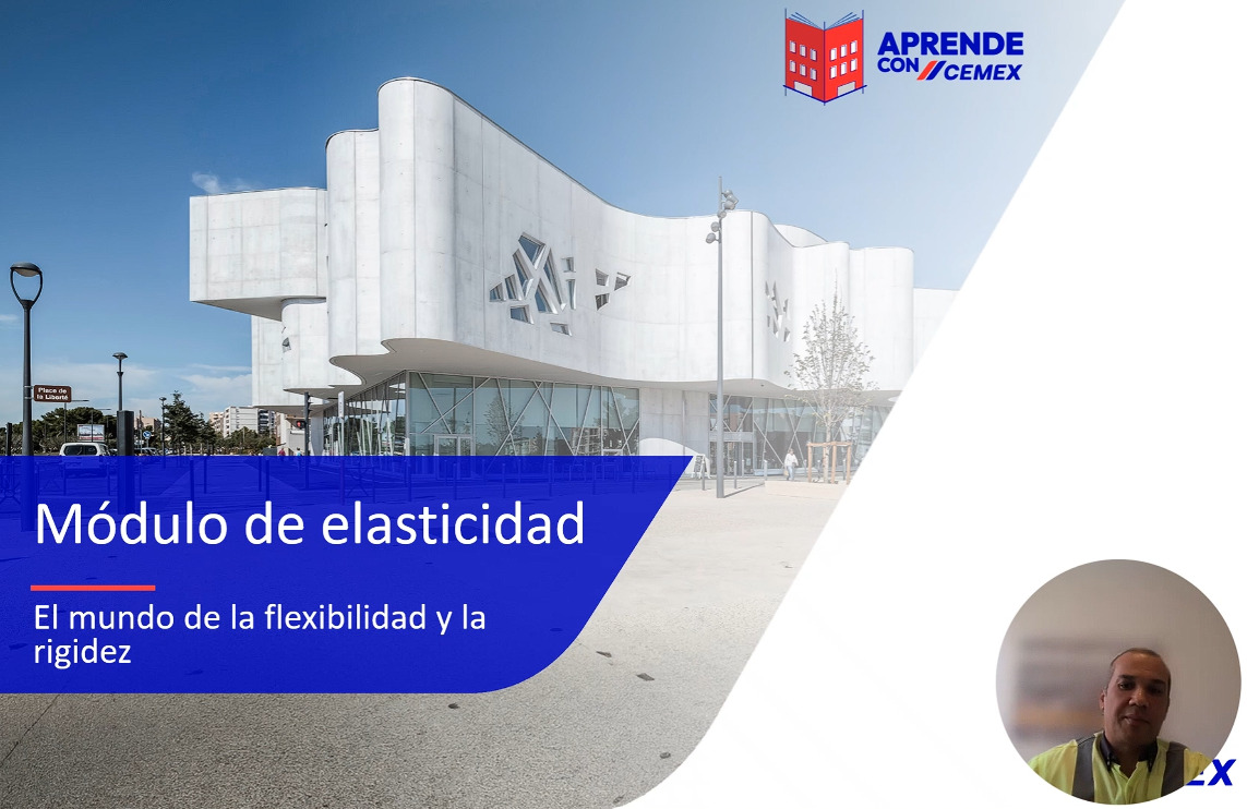 ¿Sabías que una estructura no solo debe ser resistente, sino también deformarse de la manera correcta? El módulo de elasticidad es el parámetro que define ese equilibrio, y dominarlo marca la diferencia entre un diseño que cumple y uno que sobresale.
 En este curso de 4 partes recorrerás el concepto de principio a fin: desde qué es el módulo de elasticidad y por qué es determinante en la calidad y seguridad de tus proyectos, hasta cómo se especifica según la NSR-10, cómo se determina en laboratorio bajo la normativa ASTM y qué errores debes evitar durante el ensayo para obtener resultados confiables.
 Todo con ejemplos prácticos, demostraciones visuales y casos reales de obras emblemáticas en Colombia, donde el módulo elástico fue clave para llevar el concreto a nuevas alturas.